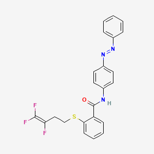 N-(4-phenyldiazenylphenyl)-2-(3,4,4-trifluorobut-3-enylsulfanyl)benzamide