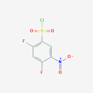 molecular formula C6H2ClF2NO4S B2403609 2,4-二氟-5-硝基苯磺酰氯 CAS No. 1780-83-2