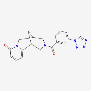 molecular formula C19H18N6O2 B2403618 3-(3-(1H-四唑-1-基)苯甲酰)-3,4,5,6-四氢-1H-1,5-甲烷并吡啶并[1,2-a][1,5]二氮杂环-8(2H)-酮 CAS No. 1207024-89-2
