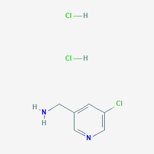 molecular formula C6H9Cl3N2 B2403640 (5-Chloropyridin-3-yl)methanamine dihydrochloride CAS No. 1380300-42-4