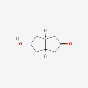 molecular formula C8H12O2 B2403654 (3aβ,6aβ)-5β-羟基八氢戊烯-2-酮 CAS No. 71909-64-3