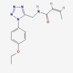 (Z)-N-((1-(4-ethoxyphenyl)-1H-tetrazol-5-yl)methyl)but-2-enamide