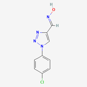 molecular formula C9H7ClN4O B2403662 1-(4-chlorophenyl)-1H-1,2,3-triazole-4-carbaldehyde oxime CAS No. 338419-19-5