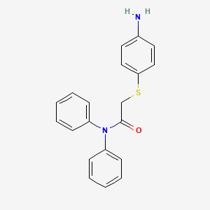 2-[(4-aminophenyl)thio]-N,N-diphenylacetamide