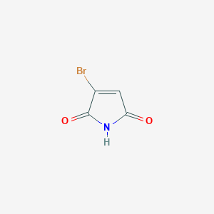 molecular formula C4H2BrNO2 B2403668 3-Bromo-1H-pyrrole-2,5-dione CAS No. 45514-47-4; 98026-79-0