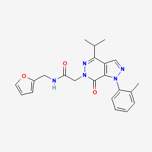 N-(furan-2-ylmethyl)-2-(4-isopropyl-7-oxo-1-(o-tolyl)-1H-pyrazolo[3,4-d]pyridazin-6(7H)-yl)acetamide