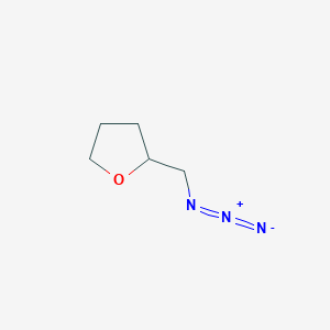 molecular formula C5H9N3O B2403692 2-(Azidomethyl)tetrahydrofuran CAS No. 181945-10-8