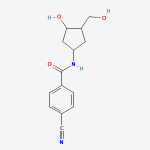 4-Cyano-N-[3-hydroxy-4-(hydroxymethyl)cyclopentyl]benzamide