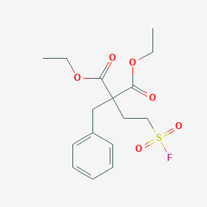 molecular formula C16H21FO6S B2403738 Diethyl 2-benzyl-2-(2-fluorosulfonylethyl)propanedioate CAS No. 2249665-59-4