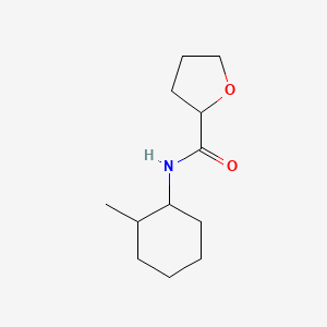 molecular formula C12H21NO2 B2403742 N-(2-Methylcyclohexyl)oxolane-2-carboxamide CAS No. 1212130-16-9