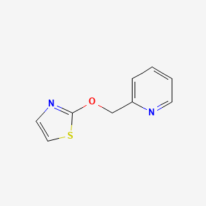 molecular formula C9H8N2OS B2403773 2-[(1,3-Thiazol-2-yloxy)methyl]pyridine CAS No. 2201320-30-9