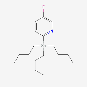 molecular formula C17H30FNSn B2403774 5-フルオロ-2-(トリブチルスタンニル)ピリジン CAS No. 1094072-18-0