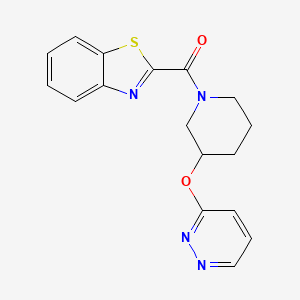 Benzo[d]thiazol-2-yl(3-(pyridazin-3-yloxy)piperidin-1-yl)methanone