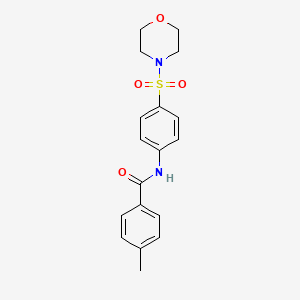 4-methyl-N-(4-morpholin-4-ylsulfonylphenyl)benzamide