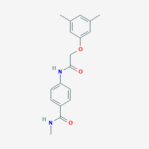 molecular formula C18H20N2O3 B240387 4-{[(3,5-dimethylphenoxy)acetyl]amino}-N-methylbenzamide 