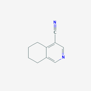 molecular formula C10H10N2 B2403871 5,6,7,8-四氢异喹啉-4-碳腈 CAS No. 4695-90-3