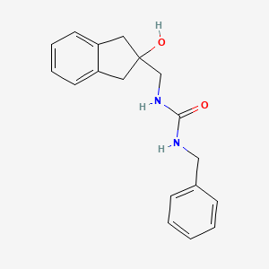 B2403888 1-benzyl-3-((2-hydroxy-2,3-dihydro-1H-inden-2-yl)methyl)urea CAS No. 2034595-96-3