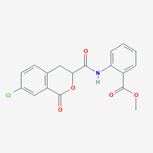 methyl 2-(7-chloro-1-oxo-3,4-dihydro-1H-2-benzopyran-3-amido)benzoate