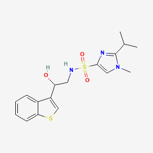 N-(2-(benzo[b]thiophen-3-yl)-2-hydroxyethyl)-2-isopropyl-1-methyl-1H-imidazole-4-sulfonamide