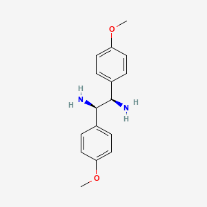 molecular formula C16H20N2O2 B2403930 (1R,2R)-1,2-Di(4'-methoxyphenyl)-1,2-diaminoethane CAS No. 58520-03-9; 58520-04-0