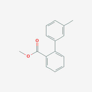molecular formula C15H14O2 B2403944 Methyl 3'-methyl-[1,1'-biphenyl]-2-carboxylate CAS No. 116668-80-5