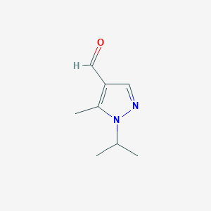 molecular formula C8H12N2O B2403947 1-异丙基-5-甲基-1H-吡唑-4-甲醛 CAS No. 1006495-89-1