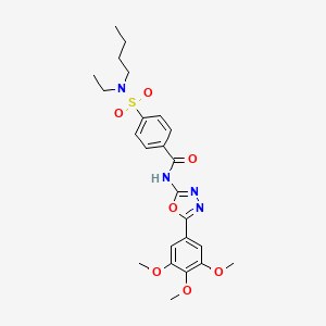 4-[butyl(ethyl)sulfamoyl]-N-[5-(3,4,5-trimethoxyphenyl)-1,3,4-oxadiazol-2-yl]benzamide