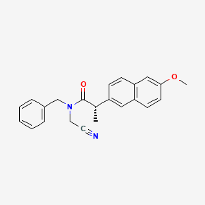 (2S)-N-benzyl-N-(cyanomethyl)-2-(6-methoxynaphthalen-2-yl)propanamide