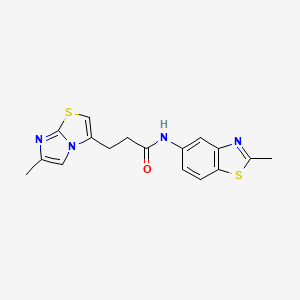 N-(2-methylbenzo[d]thiazol-5-yl)-3-(6-methylimidazo[2,1-b]thiazol-3-yl)propanamide