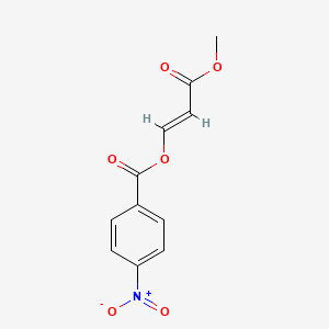 molecular formula C11H9NO6 B2403979 [(E)-3-甲氧基-3-氧代丙-1-烯基] 4-硝基苯甲酸酯 CAS No. 1104461-74-6