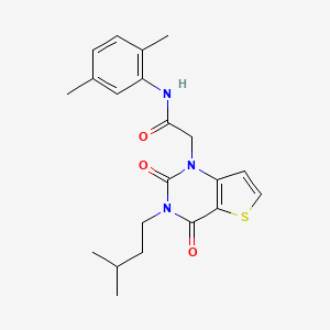 N-(2,5-dimethylphenyl)-2-[3-(3-methylbutyl)-2,4-dioxo-3,4-dihydrothieno[3,2-d]pyrimidin-1(2H)-yl]acetamide