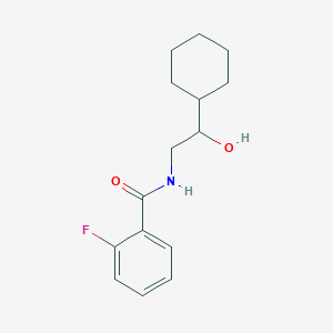 molecular formula C15H20FNO2 B2404028 N-(2-环己基-2-羟基乙基)-2-氟苯甲酰胺 CAS No. 1351654-86-8