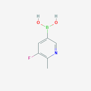 molecular formula C6H7BFNO2 B2404043 (5-Fluoro-6-methylpyridin-3-YL)boronic acid CAS No. 1858215-94-7