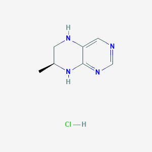molecular formula C7H11ClN4 B2404082 (7S)-7-Methyl-5,6,7,8-tetrahydropteridine;hydrochloride CAS No. 2470279-76-4