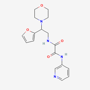 molecular formula C17H20N4O4 B2404084 N1-(2-(furan-2-yl)-2-morpholinoethyl)-N2-(pyridin-3-yl)oxalamide CAS No. 1251686-65-3