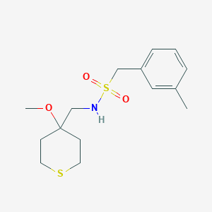 N-((4-methoxytetrahydro-2H-thiopyran-4-yl)methyl)-1-(m-tolyl)methanesulfonamide