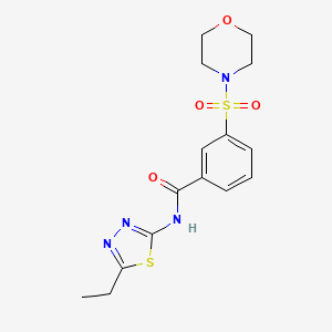 N-(5-ethyl-1,3,4-thiadiazol-2-yl)-3-morpholin-4-ylsulfonylbenzamide