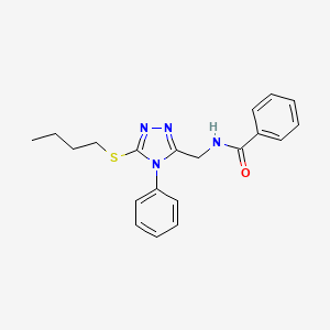 N-((5-(butylthio)-4-phenyl-4H-1,2,4-triazol-3-yl)methyl)benzamide