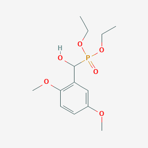 molecular formula C13H21O6P B2404104 二乙氧基膦酰基-(2,5-二甲氧基苯基)甲醇 CAS No. 430471-09-3