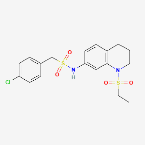 1-(4-chlorophenyl)-N-(1-(ethylsulfonyl)-1,2,3,4-tetrahydroquinolin-7-yl)methanesulfonamide