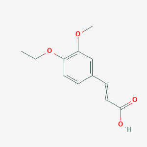 B2404126 3-(4-Ethoxy-3-methoxyphenyl)prop-2-enoic acid CAS No. 144878-40-0; 58168-81-3