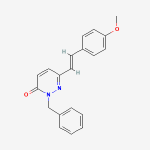 molecular formula C20H18N2O2 B2404129 2-benzyl-6-(4-methoxystyryl)-3(2H)-pyridazinone CAS No. 303146-52-3