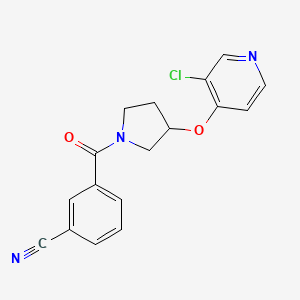 3-(3-((3-Chloropyridin-4-yl)oxy)pyrrolidine-1-carbonyl)benzonitrile