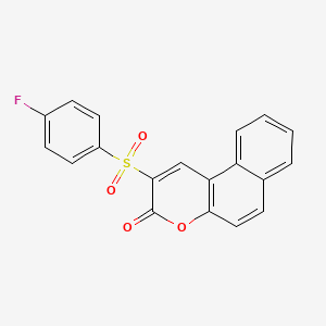 2-(4-Fluorophenyl)sulfonylbenzo[f]chromen-3-one