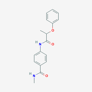 molecular formula C17H18N2O3 B240416 N-methyl-4-[(2-phenoxypropanoyl)amino]benzamide 