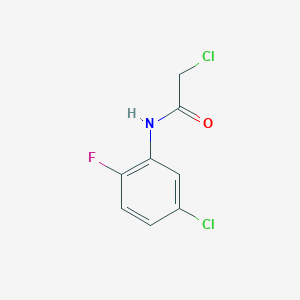 molecular formula C8H6Cl2FNO B2404166 2-chloro-N-(5-chloro-2-fluorophenyl)acetamide CAS No. 855715-22-9