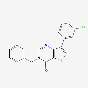 3-benzyl-7-(3-chlorophenyl)thieno[3,2-d]pyrimidin-4(3H)-one