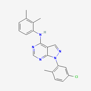 molecular formula C20H18ClN5 B2404182 1-(5-chloro-2-methylphenyl)-N-(2,3-dimethylphenyl)-1H-pyrazolo[3,4-d]pyrimidin-4-amine CAS No. 890937-34-5