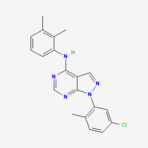 molecular formula C20H18ClN5 B2404182 1-(5-氯-2-甲基苯基)-N-(2,3-二甲基苯基)-1H-吡唑并[3,4-d]嘧啶-4-胺 CAS No. 890937-34-5