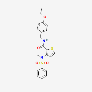 N-(3-methoxypropyl)-1-{4-[(3-methylbutanoyl)amino]phenyl}cyclohexanecarboxamide